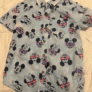 Disney Kids Mickey Mouse Blue Shirt